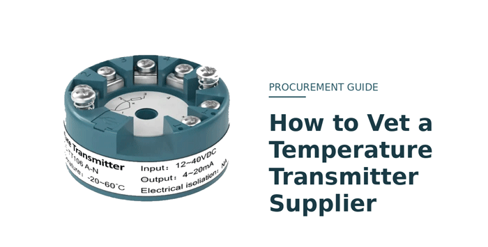 How to Vet a Temperature Transmitter Supplier